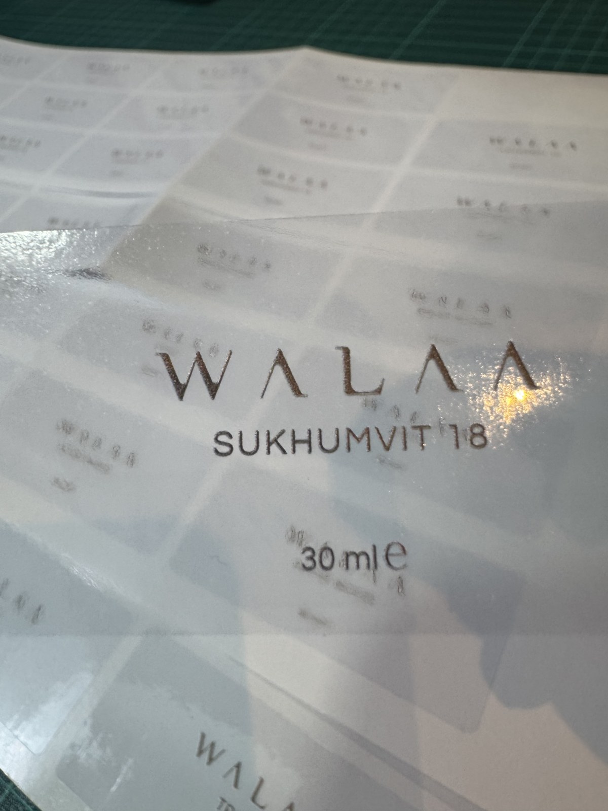 สติ๊กเกอร์เนื้อใส Transparent ฟอยล์ทอง งานจริง STICGA